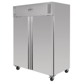 Congelatore a doppia porta a doppia linea polare, 1300 litri, GN 21, acciaio inossidabile_1