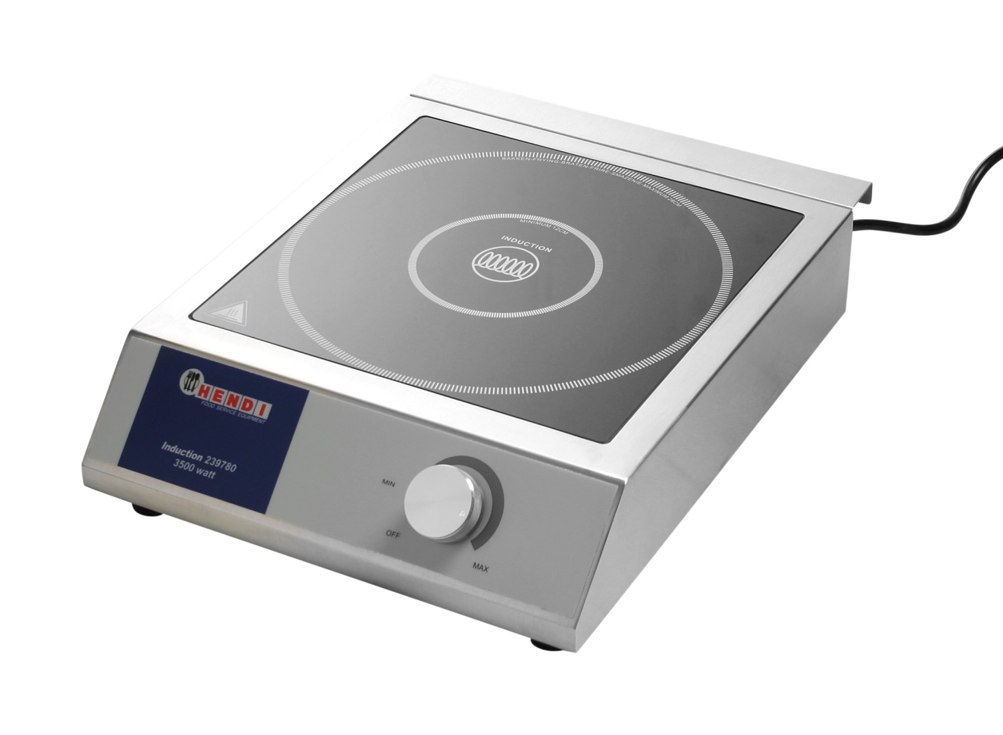 Fornello a induzione Hendi 3500 W acciaio inox 239780 Fornello a induzione Hendi 3500 W acciaio inox 239780