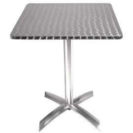 Tavolo bistro quadrato Bolero con tavolo ribaltabile in acciaio inox 60 cm_1
