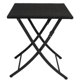 Tavolo pieghevole in rattan di Bolero quadrato da 60 cm_1
