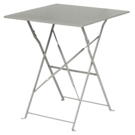 Tavolo pieghevole quadrato in acciaio Bolero grigio 60cm_1